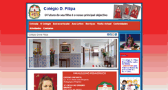 Desktop Screenshot of colegiodfilipa.com