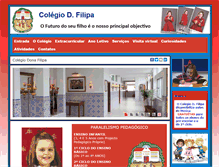 Tablet Screenshot of colegiodfilipa.com